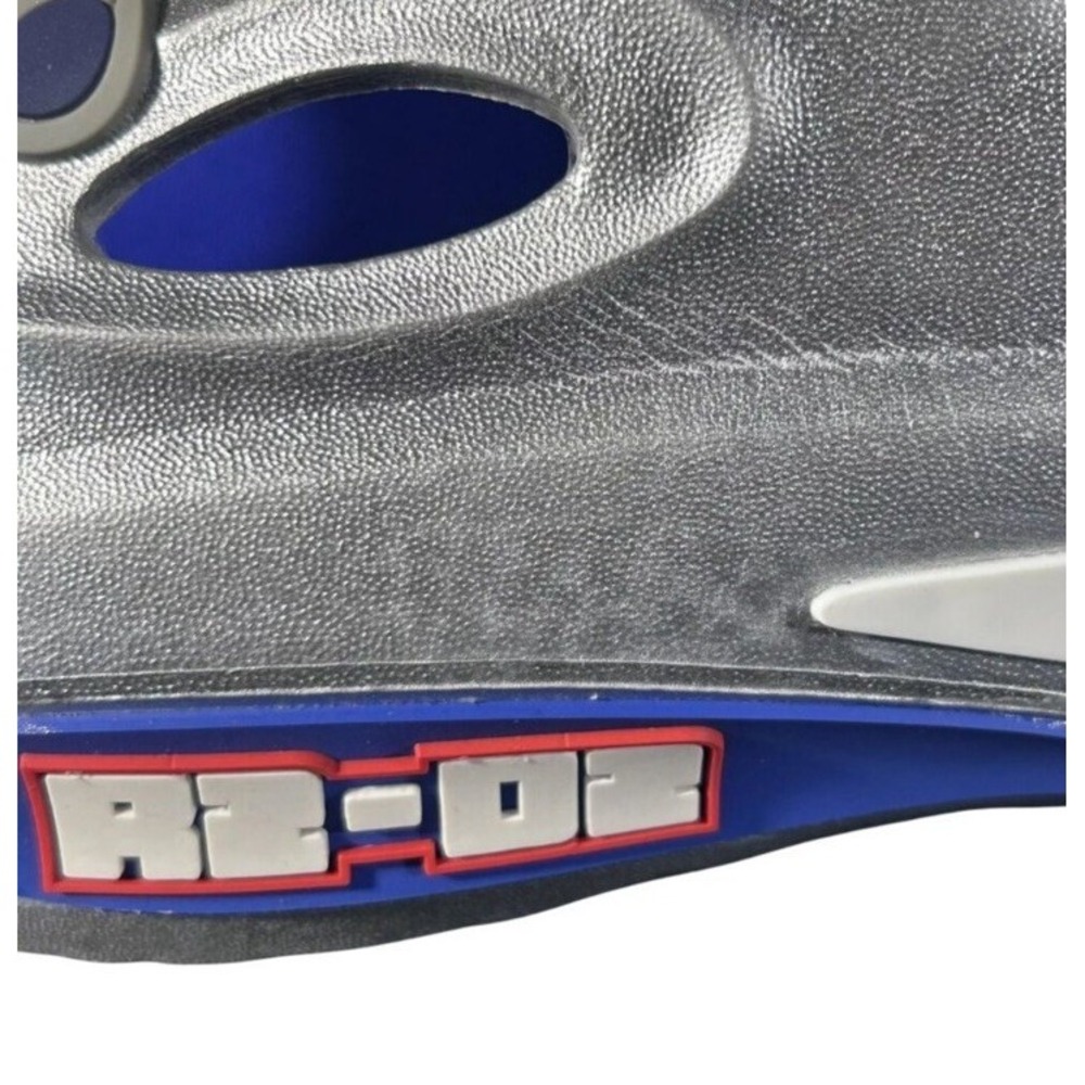 Star Wars Novelty Sport Disney R2 D2 Slides Silver‎ Sandal Mens Size 7 NEW - Picture 4 of 9